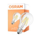 Osram Classic LED E27 Pære Filament Klar 4W 470lm - 865 Daglys | Erstatter 40W