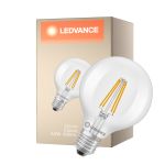 Ledvance Classic LED Globe E27 Globe Filament Klar 3.8W 806lm - 827 Ekstra Varm Hvit | Erstatter 60W