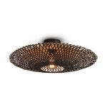 Good&Mojo Taklampe Kalimantan Bambus Svart M | Egnet for 1x E27 