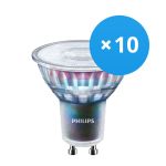Fordelspakning 10x Philips MASTER LED Spot ExpertColor GU10 PAR16 3.9W 280lm 25D - 930 varm hvit | beste fargegjengivelse - dimbar - erstatter 35W
