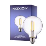 Noxion Lucent Filament LED E27 Globe Klar 7W 806lm - 827 Ekstra Varm Hvit | Dimbar - Erstatter 60W