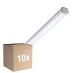 Fordelspakning 10x Philips LED Lyslister Vanntett Ledinaire WT060C 46W 5600lm - 840 Kald Hvit | 150cm - 1x Kabelgjennomføring
