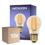 Fordelspakning 10x Noxion Lucent Lustre LED E27 Filament Rav 4.5W 400lm - 822 Ekstra Varm Hvit | Dimbar - Erstatter 35W
