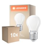 Fordelspakning 10x Ledvance Classic LED E27 Pære Matt 1.8W 250lm - 827 Ekstra Varm Hvit | Dimbar - Erstatter 25W