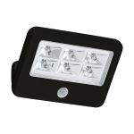 Eglo Veggbelysning Gavello Svart 840 Kald Hvit | IP54 - Bevegelsessensor