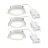 Fordelspakning 3x Nordlux Downlight Olea Hvit 4.4W 345lm 110D - 930 | 68mm - IP65 - Beste Fargegjengivelse