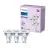 Fordelspakning 3x Philips LED Spot GU10 PAR16 4W 275lm 36D - 840 Kald Hvit