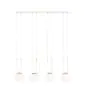 Emibig Pendel Lampe Glam Stål Hvit | Egnet for 4x E14 - Max 10W