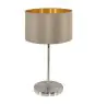 Eglo Bordlampe Maserlo Stål Sateng Nikkel | Egnet for 1x E27