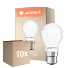 Fordelspakning 10x Ledvance Classic LED B22 Pære Matt 3.4W 470lm - 827 Ekstra Varm Hvit | Erstatter 40W